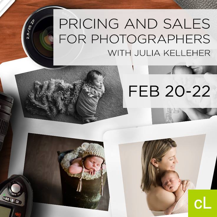 Julia heads to Seattle to teach a creativeLIVE Workshop on Pricing & Sales for Photographers.