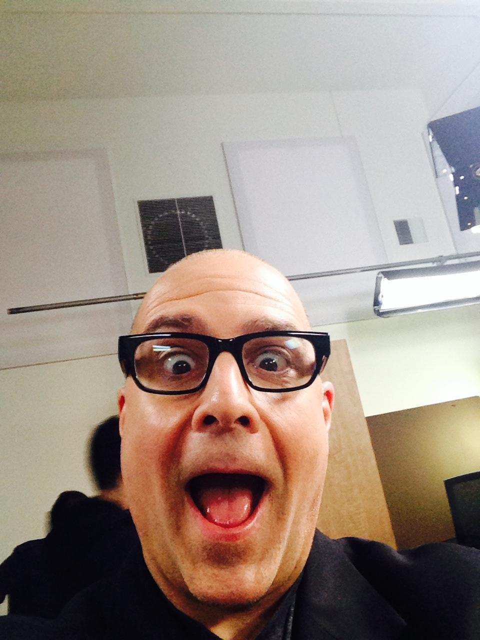 Jim Catechi hijacked Julia's phone! Selfie CL style! Love this co-host.